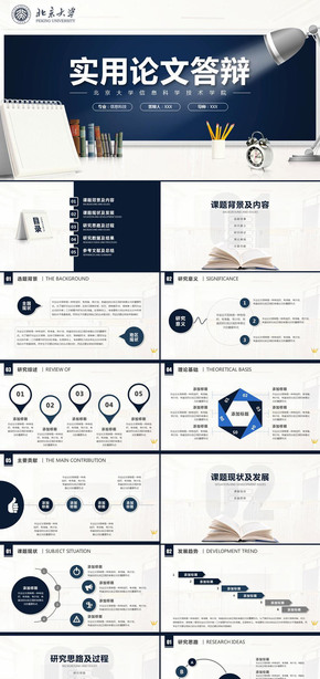 完整框架實用畢業(yè)論文答辯ppt模板