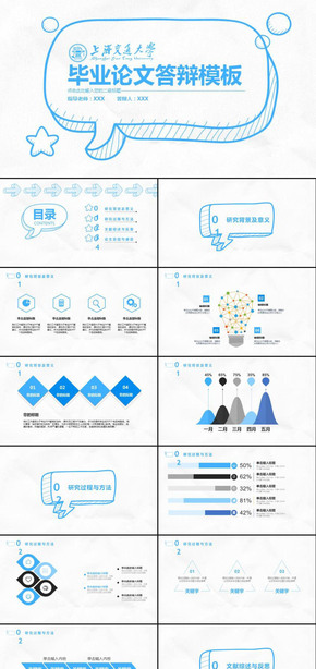 精選畢業(yè)答辯畢業(yè)學術畢業(yè)論文PPT模板