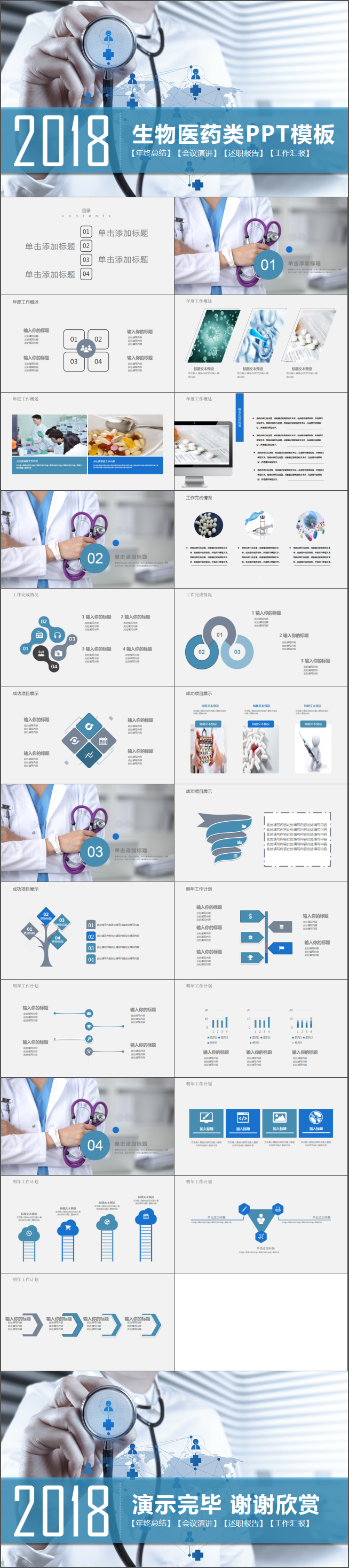醫(yī)療醫(yī)學工作總結(jié)年終述職ppt模板工作總結(jié)匯報商業(yè)計劃ppt模板