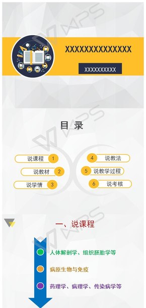 淺黃色 簡(jiǎn)潔 說課稿