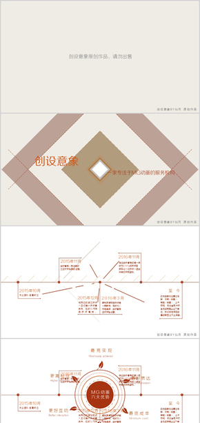 【創(chuàng)設(shè)意象】一家專(zhuān)注于MG動(dòng)畫(huà)的服務(wù)機(jī)構(gòu)——純ppt打造創(chuàng)設(shè)意象公司介紹ppt模板