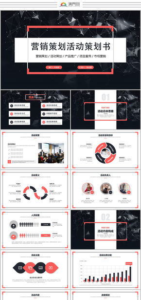 創(chuàng)意營銷策劃活動策劃書市場宣傳市場營銷產品介紹ppt模板