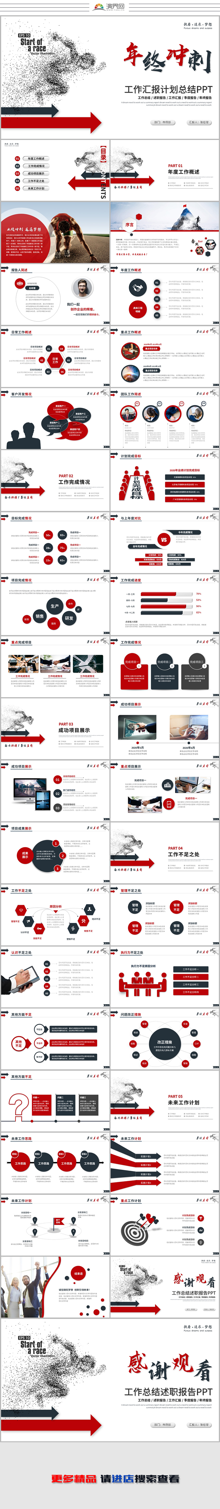 創(chuàng)意商務年終沖刺工作匯報工作總結(jié)計劃總結(jié)ppt模板