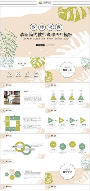  Fresh and simple teacher talk teaching open class teaching design education training ppt template