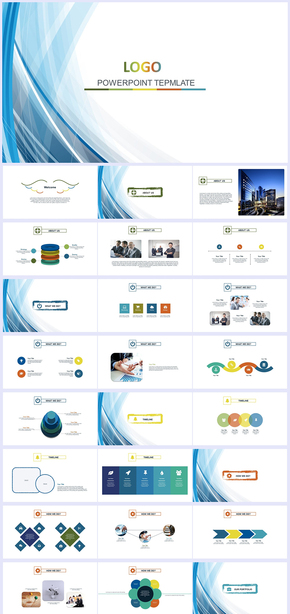 簡約大氣扁平化歐式商務風·企業(yè)宣傳展示年終總結商業(yè)計劃通用