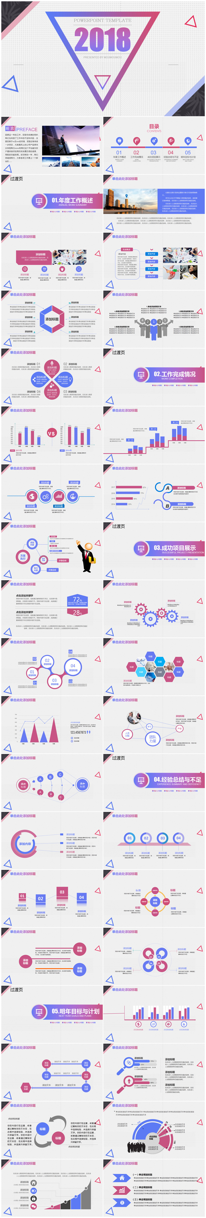 簡潔歐美風(fēng)2018商務(wù)工作總結(jié)計(jì)劃匯報(bào)通用PPT模板