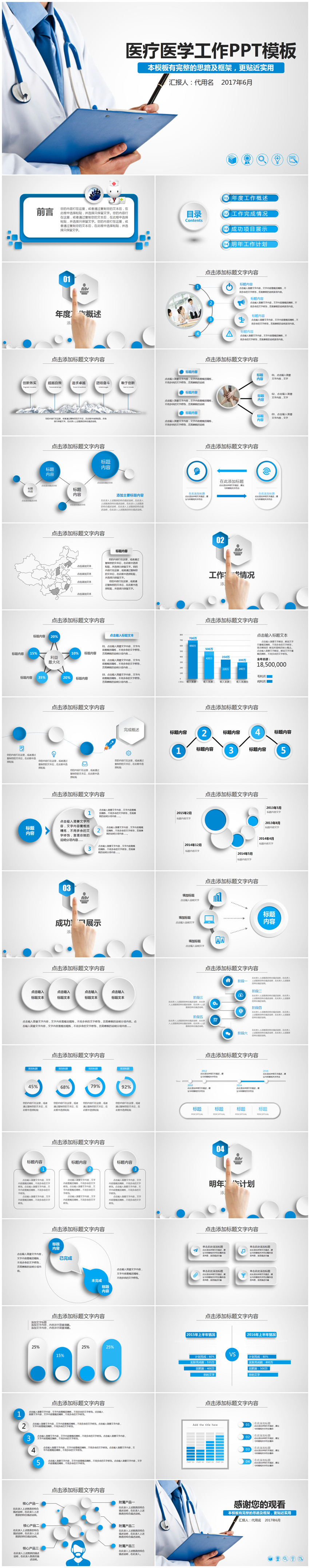 簡約清新微粒體醫(yī)療醫(yī)學(xué)醫(yī)藥衛(wèi)生通用年終總結(jié)述職PPT模板