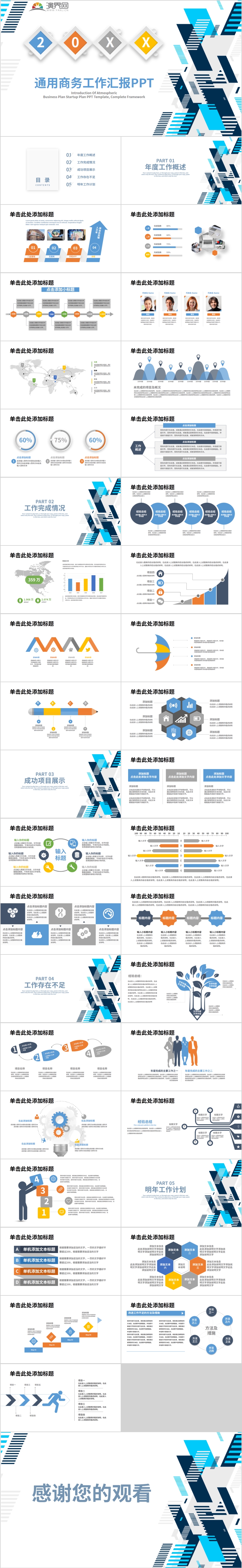 通用商務(wù)工作匯報(bào)PPT