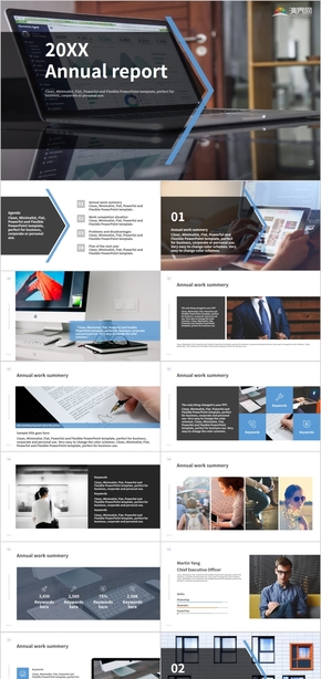 歐美簡約風(fēng)格PPT計劃總結(jié)工作匯報PPT模板
