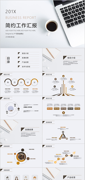 簡(jiǎn)約時(shí)尚工作總結(jié)匯報(bào)PPT模板