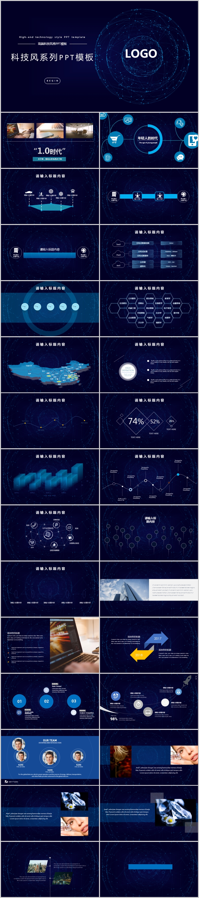 高端系列科技風(fēng)格企業(yè)宣傳PPT模板