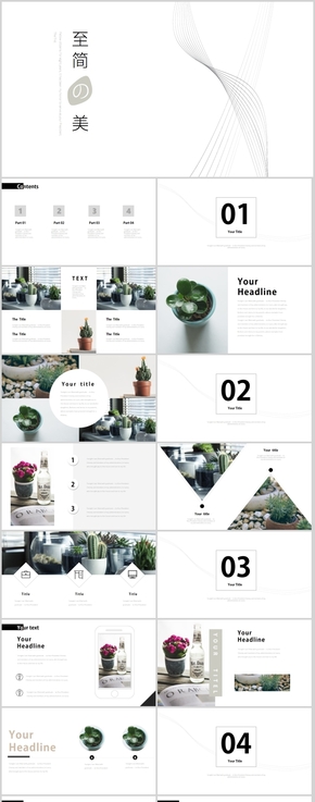 簡約白色冷淡風(fēng)PPT