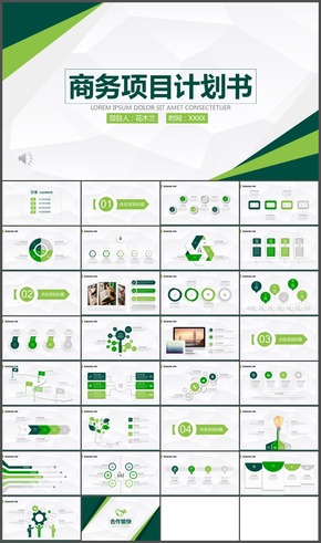 商業(yè)項目計劃書PPT模板