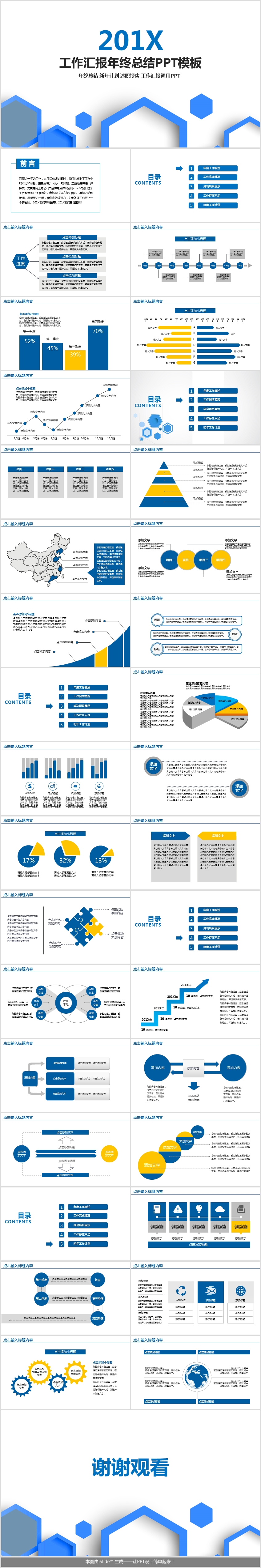 年終總結 新年計劃 述職報告 工作匯報通用PPT