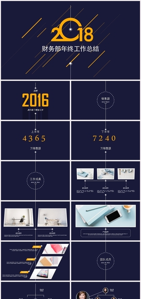 簡約財務部年終工作總結(jié)PPT模板