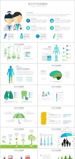 炫彩扁平風(fēng)格醫(yī)院醫(yī)療衛(wèi)生PPT模板時尚ppt圖形素材卡通醫(yī)生護(hù)士醫(yī)學(xué)