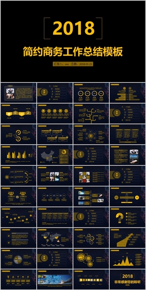 大氣黑金工作總結(jié)計(jì)劃PPT模板