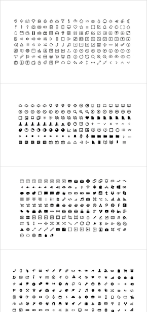 2000個實(shí)用辦公PPT可編輯小圖標(biāo)