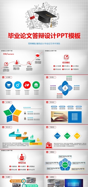 畢業(yè)論文答辯設(shè)計PPT模板