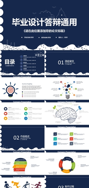 畢業(yè)設(shè)計答辯通用PPT模板