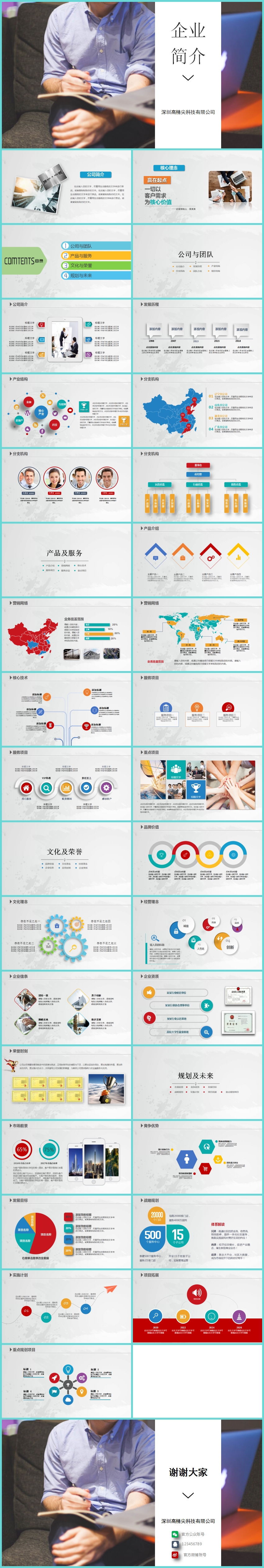 精選商務風格企業(yè)簡介（框架完整，內容豐富）