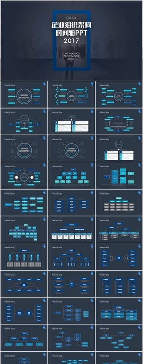 高端商務時間軸組織架構(gòu)企業(yè)發(fā)展歷程公司簡介ppt模板