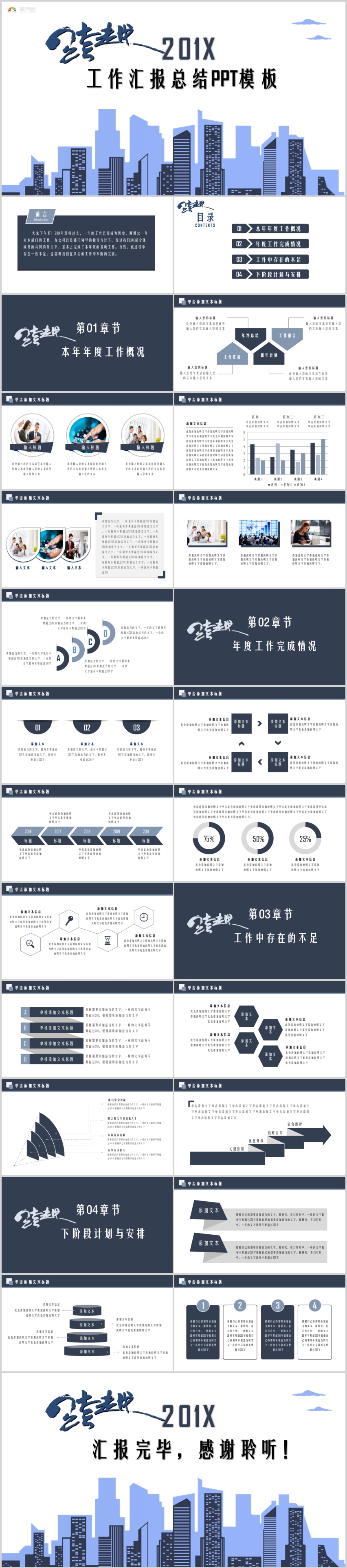 藍(lán)色創(chuàng)意年中年終工作匯報(bào)總結(jié)商業(yè)計(jì)劃PPT模板