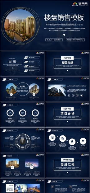 高端樓盤企業(yè)介紹動(dòng)態(tài)模板