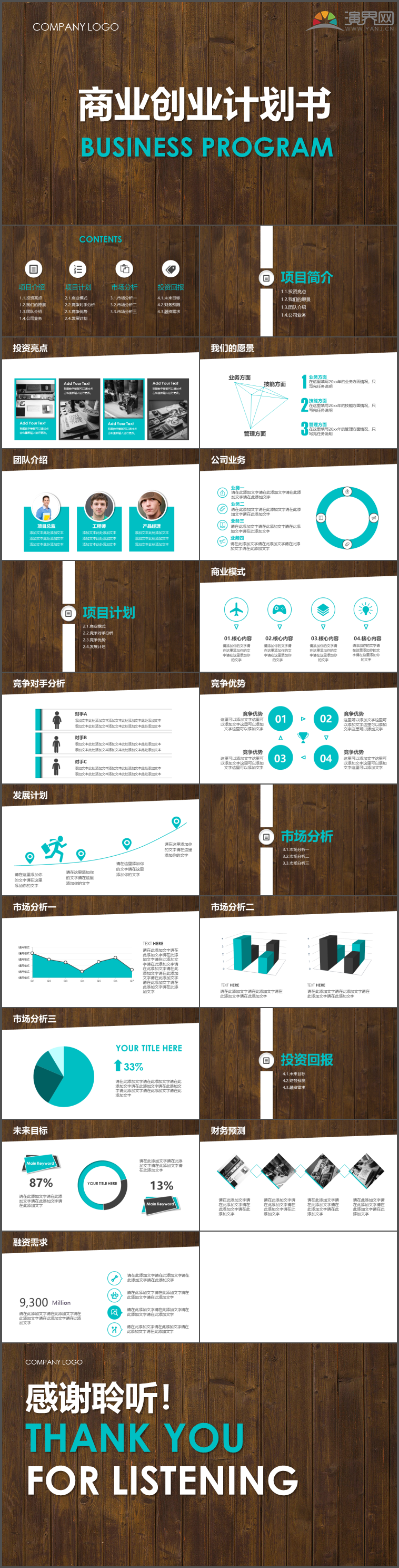 商業(yè)創(chuàng)業(yè)計(jì)劃書(shū)項(xiàng)目計(jì)劃市場(chǎng)分析投資PPT模板79