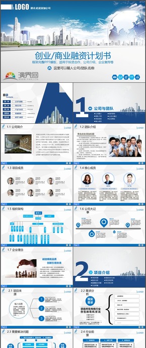 公司團隊投資創(chuàng)業(yè)商業(yè)融資計劃書通用PPT模板121
