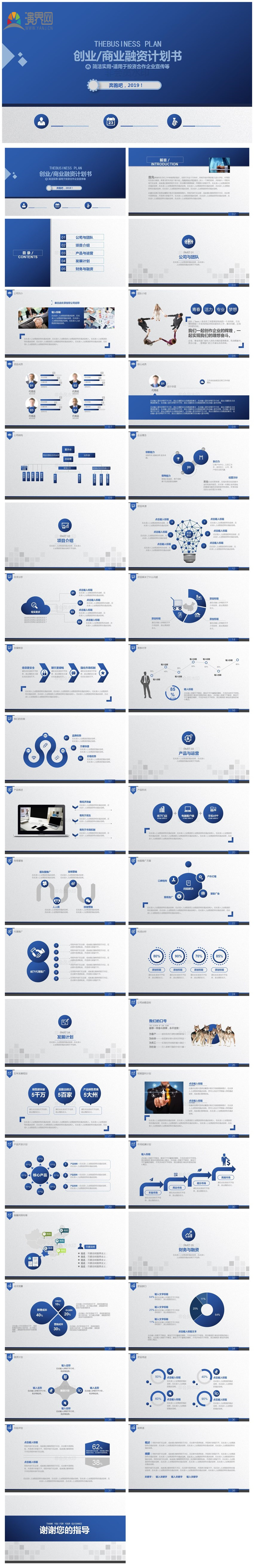 商業(yè)計劃PPT模板