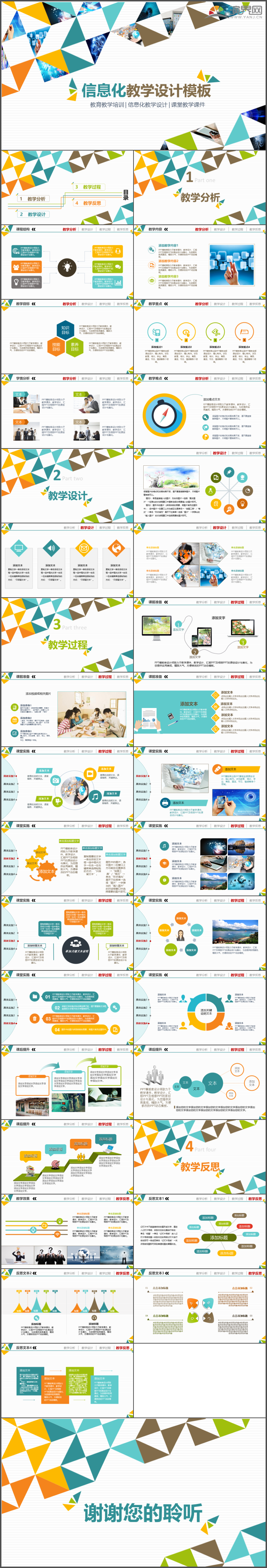 信息化教學設(shè)計教育教學培訓課件設(shè)計PPT模板21