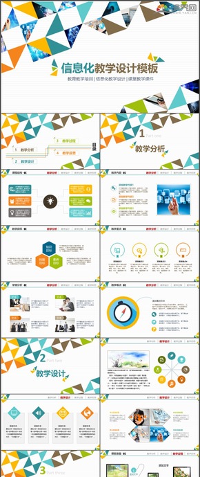 信息化教學設(shè)計教育教學培訓課件設(shè)計PPT模板21