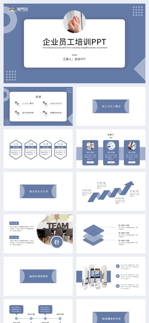 商務風企業(yè)員工培訓PPT