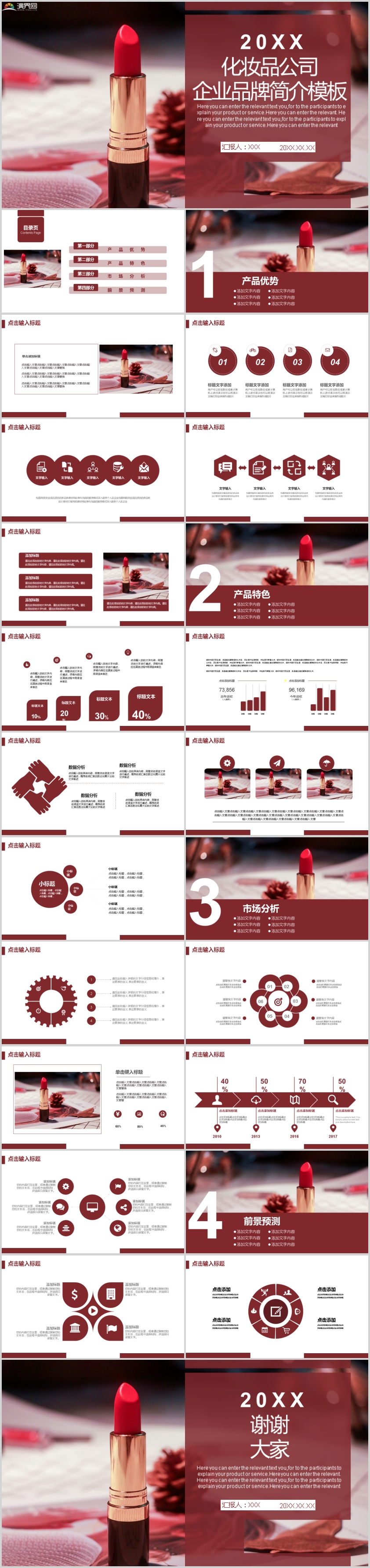 化妝品公司企業(yè)品牌簡介PPT