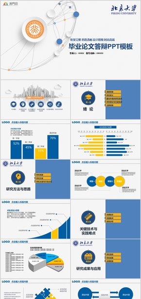 大氣簡潔畢業(yè)設計論文答辯PPT模板