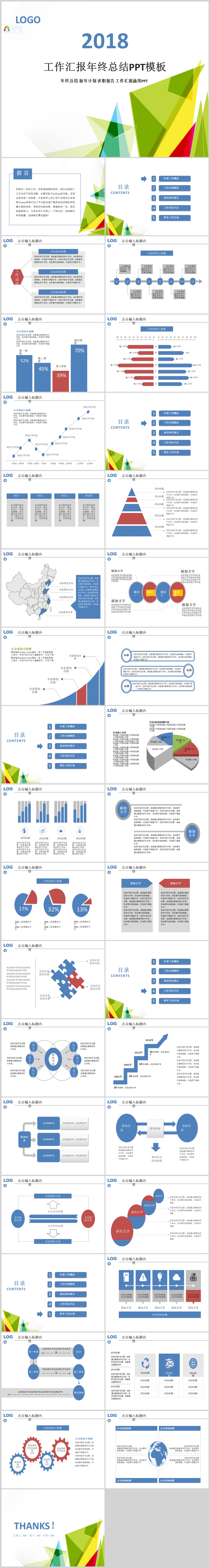 工作匯報年終小結(jié)新年計劃PPT模板