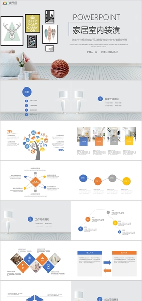 簡約室內裝潢家居工作總結商業(yè)計劃數(shù)據分析ppt模板