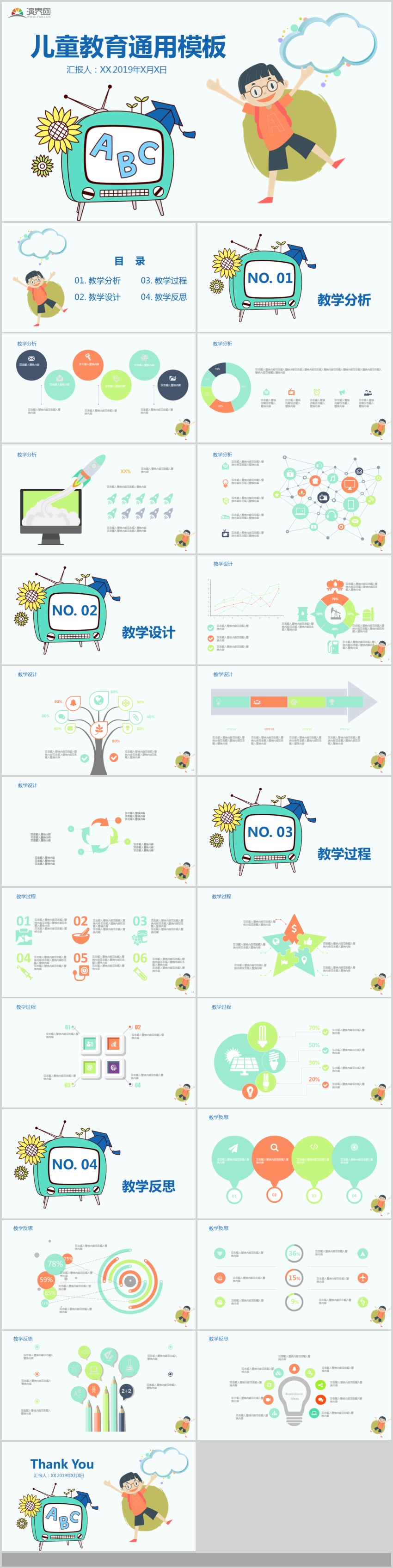 教學(xué)課件兒童教育老師說課幼兒教育培訓(xùn)PPT模板20