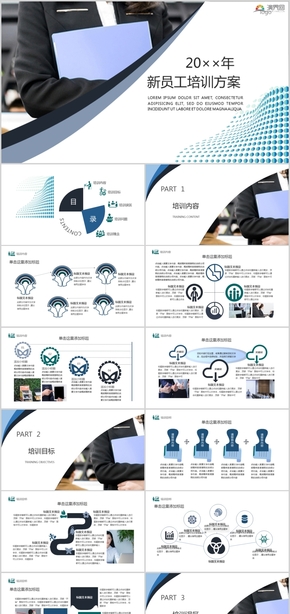 企業(yè)公司企業(yè)宣傳新員工培訓策劃方案PPT模板