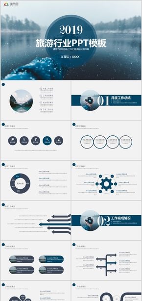 旅游行業(yè)工作計劃總結(jié)工作匯報商業(yè)計劃書等PPT模板