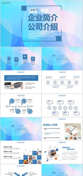 簡約風企業(yè)簡介公司介紹產品展示PPT模板