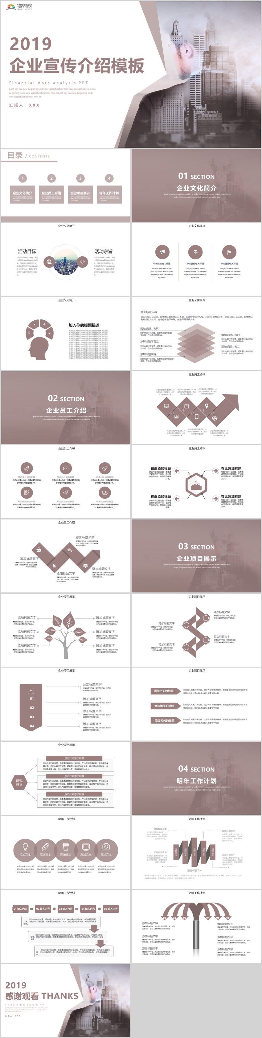 企業(yè)宣傳介紹商務(wù)報(bào)告述職報(bào)告PPT模板