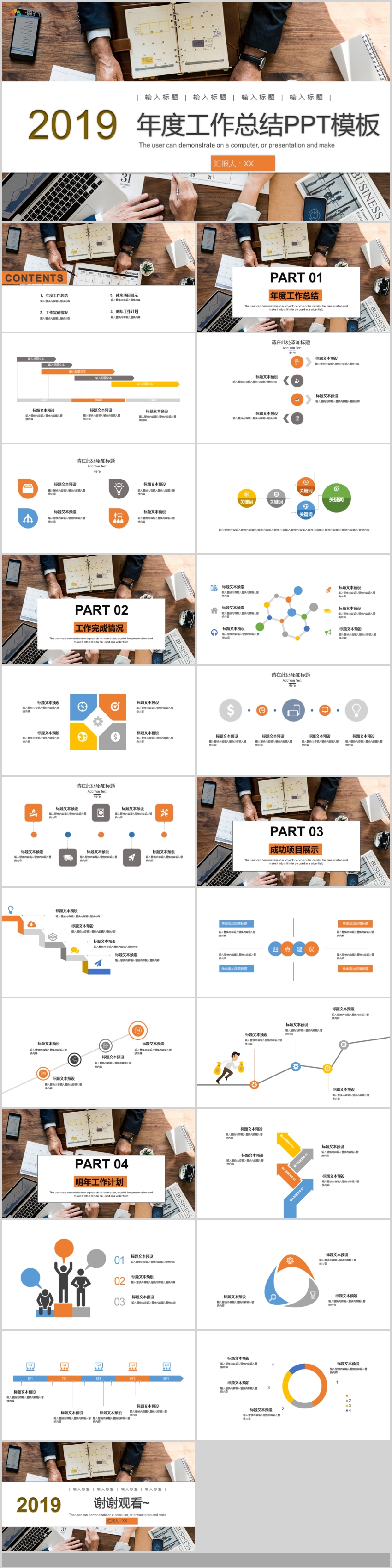 2019年度工作總結工作規(guī)劃報告企業(yè)匯報總結匯報PPT模板24