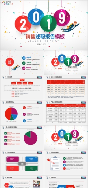 銷售述職報(bào)告新年計(jì)劃述職報(bào)告工作匯報(bào)PPT模板