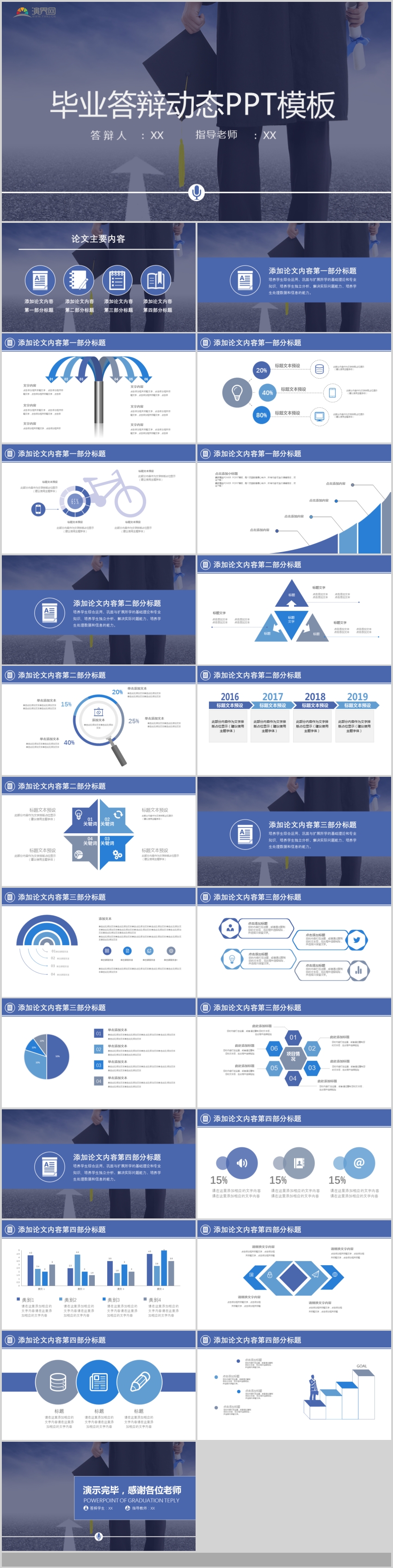 時尚畢業(yè)論文畢業(yè)答辯學術報告論文報告動態(tài)PPT模板