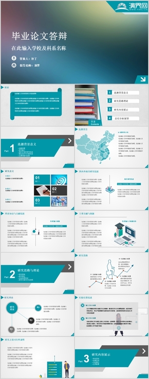 畢業(yè)論文答辯專用PPT模板