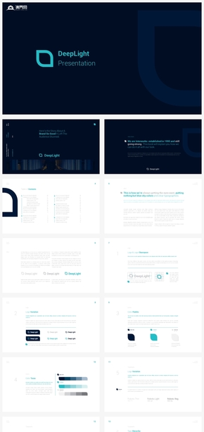 【冷淡】深藍正式LOGO設計規(guī)范提案商務商業(yè)計劃書ppt模板