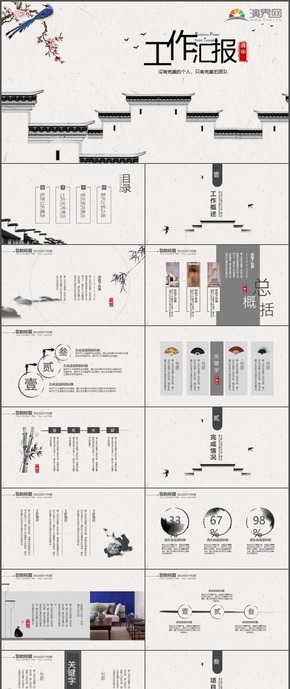 團(tuán)隊(duì)建設(shè)商務(wù)報(bào)告工作計(jì)劃總結(jié)匯報(bào)通用PPT模板5