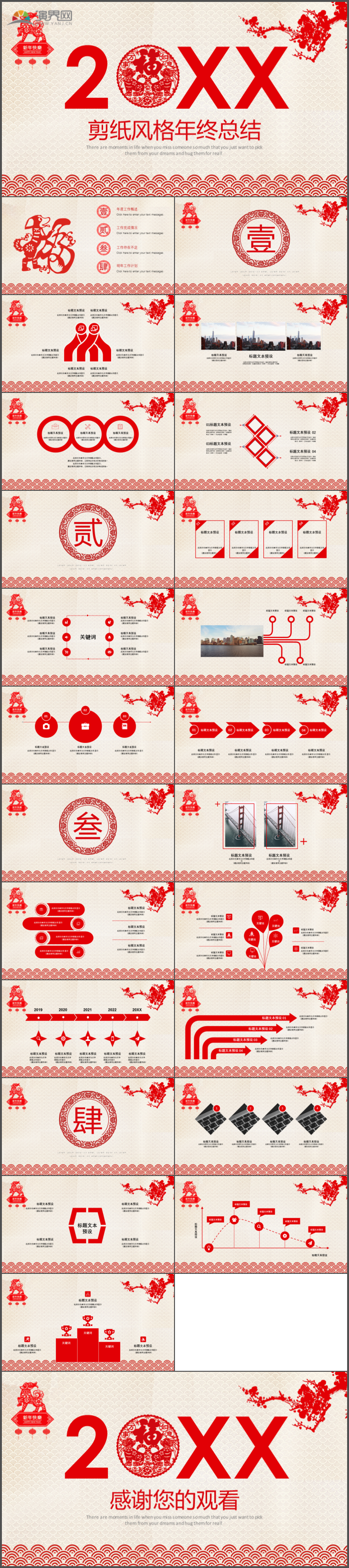 剪紙風(fēng)格復(fù)古中國風(fēng)國學(xué)傳統(tǒng)文化時(shí)尚動(dòng)態(tài)述職通用PPT模板9